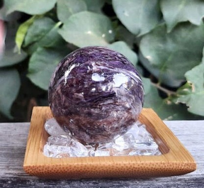 Charoite Sphere M, Inner Strength, Psychic Protection, Natural Gifts, Path Guide