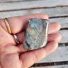 Labradorite Mini Palm Stone, Purple Flash, Higher Realms, Transformation - Image 3