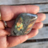 Labradorite Mini Palm Stone, Purple Flash, Higher Realms, Transformation - Image 5