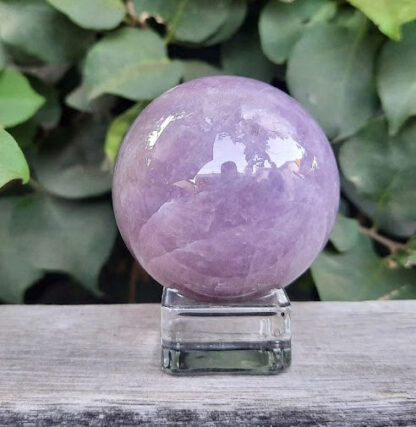Rare Lavender Rose Quartz Sphere, Love, Strength, Courage, Uplifting, Balancing