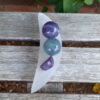 Selenite (Satin Spar) Crescent Moon Bowl L, Clearing Bowl, Higher Realm Connection - Image 8