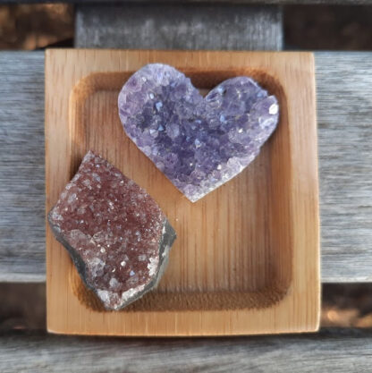 Amethyst Cluster Duo XS, Spiritual Awareness, Source Connection, Peace, Calming