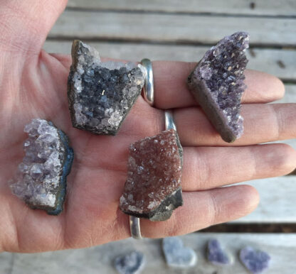 Amethyst Cluster Duo XS, Spiritual Awareness, Source Connection, Peace, Calming