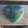 Amazonite w/ Smoky Quartz Flat Heart / Palm Stone, Communication, Good Luck, Success, Peace, Confidence, Truth - Image 9