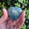 Amazonite w/ Smoky Quartz Flat Heart / Palm Stone, Communication, Good Luck, Success, Peace, Confidence, Truth - Image 10