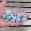 Aquamarine Tumbles 2 oz Lot, Gridding, Crafting, Gifting, Creativity, Calming
