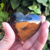 Blue & Golden Tiger’s Eye Heart, Manifestation, Intuition, Courage, Luck, Wealth - Image 3
