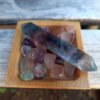 Rainbow Fluorite Double Terminated Wand Set, Soul Purpose, Intuition, Clarity - Image 2