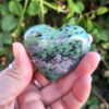 Ruby Zoisite Heart M, Rebirth, Growth, Abundance, Spiritual Connection
