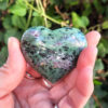 Ruby Zoisite Heart M, Rebirth, Growth, Abundance, Spiritual Connection - Image 2