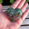 Ruby Zoisite Heart M, Rebirth, Growth, Abundance, Spiritual Connection - Image 9