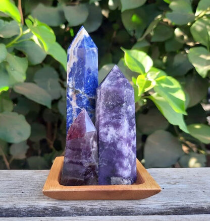Ultimate Night Stand Generator Set, Lepidolite, Sodalite, Amethyst, Peaceful ZZZs