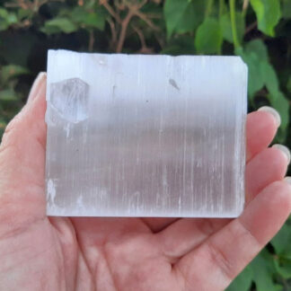 Selenite (Satin Spar) Charging Plate S, Clearing, Cleansing, Peace, Higher Realm Connection