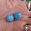 Aquamarine Sphere Duo w/ Morganite Chip Stones, Creativity, Intuition, Calming, Meditation Set - Image 8