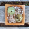 Prehnite w/ Epidote Sphere Duo, Meditation Set, Intuition, Spiritual Growth - Image 5