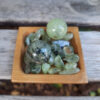 Prehnite w/ Epidote Sphere Duo Set, Meditation Set, Intuition, Spiritual Growth - Image 3