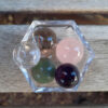 Quartz Mini Sphere Set, Clear, Smoky, Rose, Amethyst, Green Aventurine w/ Bowl - Image 5