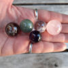 Quartz Mini Sphere Set, Clear, Smoky, Rose, Amethyst, Green Aventurine w/ Bowl - Image 7