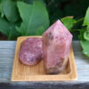 Rhodonite Point & Heart Combo, Deep Healing, Love, Trust, Altruism, Peace, Gifts - Image 3