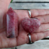Rhodonite Point & Heart Combo, Deep Healing, Love, Trust, Altruism, Peace, Gifts - Image 5