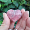 Rhodonite Point & Heart Combo, Deep Healing, Love, Trust, Altruism, Peace, Gifts - Image 9