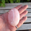 Rose Quartz Palm Stone, Love, Self Love, Heart Healing, Bond Strengthening - Image 3