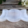 Selenite / Satin Spar Triple Moon Bowl, Clearing, Cleansing, Peace, Higher Realm Connection - Image 4