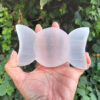 Selenite / Satin Spar Triple Moon Bowl & Charging Plates, Clearing, Cleansing