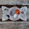 Selenite / Satin Spar Triple Moon Bowl & Charging Plates, Clearing, Cleansing - Image 4