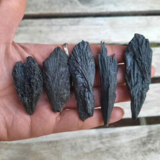 1 Natural Black Kyanite Spear, Small, Protection, Grounding, Clearing, Cut Cords