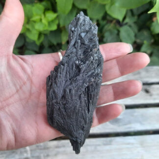 Natural Black Kyanite Spear, XL, Protection, Grounding, Clearing, Cut Cords
