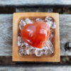Carnelian Heart Set, Vitality, Creativity, Courage, Motivation, Self Confidence