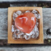 Carnelian Heart Set, Vitality, Creativity, Courage, Motivation, Self Confidence