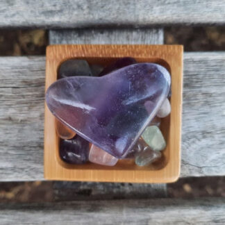 Fluorite Heart Set, Soul Purpose, Intuition, Source Connection, Clarity