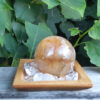 Golden Healer Quartz Sphere (Dark), Creativity, Success, Block Clearing, Prosperity