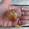 Golden Healer Quartz Sphere (Dark), Creativity, Success, Block Clearing, Prosperity - Image 10