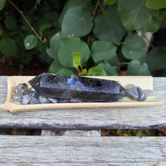 Labradorite Double Terminated Wand Set, Transformation, Higher Realm Connection