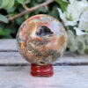 cean Jasper Sphere w/Cave, Happiness, Joy, Uplifting, Healthier Habits, Release