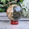 Ocean Jasper Sphere w/Caves Happiness, Joy, Uplifting, Healthier Habits, Release - Image 3