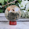 Ocean Jasper Sphere w/Caves Happiness, Joy, Uplifting, Healthier Habits, Release - Image 8