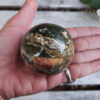 Ocean Jasper Sphere w/Caves Happiness, Joy, Uplifting, Healthier Habits, Release - Image 9