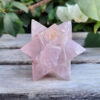 Rose Quartz Double Merkaba (12 Pointed Star), Healing, Love, Divine Light