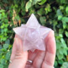 Rose Quartz Double Merkaba (12 Pointed Star), Healing, Love, Divine Light - Image 7