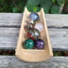 Mini Sphere Set, Fluorite, Dragonstone, Smoky, Clear & Rose Quartz, Amethyst, Green Aventurine, Unakite, Prehnite w/ Epidote - Image 4