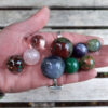Mini Sphere Set, Fluorite, Dragonstone, Smoky, Clear & Rose Quartz, Amethyst, Green Aventurine, Unakite, Prehnite w/ Epidote - Image 9