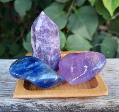 Ultimate Night Stand Set, Lepidolite, Amethyst, Sodalite, Peaceful ZZZs