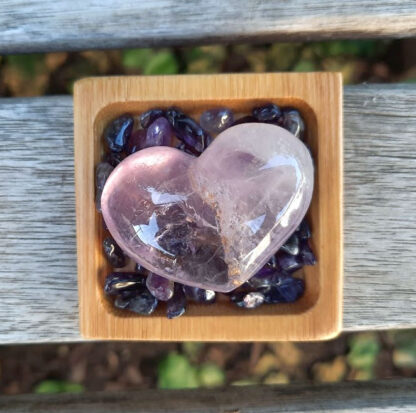 Amethyst Heart Set, Spiritual Awareness, Source Connection, Peace, Calming