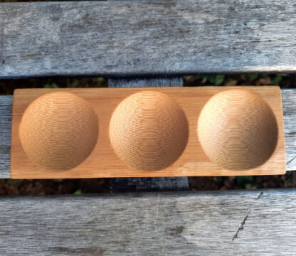 Bamboo Display Tray for Spheres / Tea Lights / Tumbles, etc...