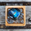 Labradorite Heart Palm Stone Set, Transformation, Higher Realm Connection
