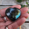 Labradorite Heart Palm Stone Set, Transformation, Higher Realm Connection - Image 5